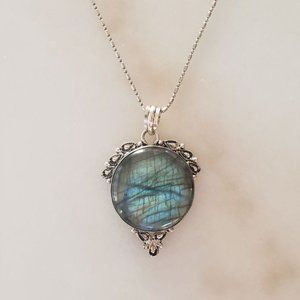 925 Silver Labradorite Pendant